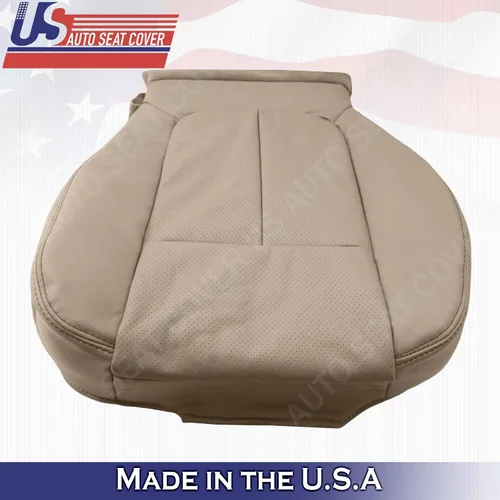 Vista 4 de 2011 2012 2013 2014 para Ford F150 Lariat Driver Bottom Cubierta de cuero perforada marrón