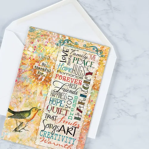 Vista 9 de Current Joy Hall Dream On Happy Birthday - Juego de 20 tarjetas con sobres blancos, 10 diseños, surtido grande de 5 x 7 pulgadas Joy Hall Dream