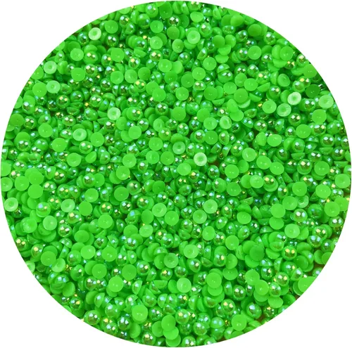 Vista 32 de 2000 piezas de cuentas de media perla de 3 mm para manualidades, cuentas de perla de parte trasera plana, cuentas semirredondas para joyería, arte