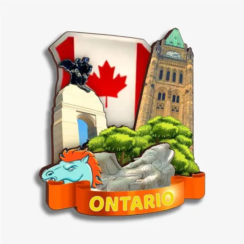 Vista 30 de Montreal - Imán para nevera de Canadá, colección de madera, madera 3D, hecho a mano, recuerdos de ciudad, imán para nevera, decoración del hogar