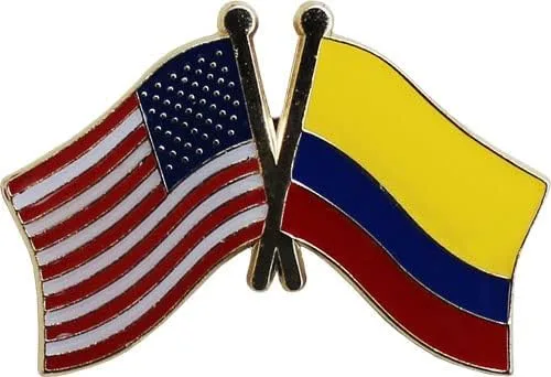 Vista 2 de Colombia - Pin de solapa de la amistad