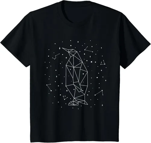 Vista 44 de Sternbild Penguin Constellation Emperor Sea Bird Penguin Camiseta Negro
