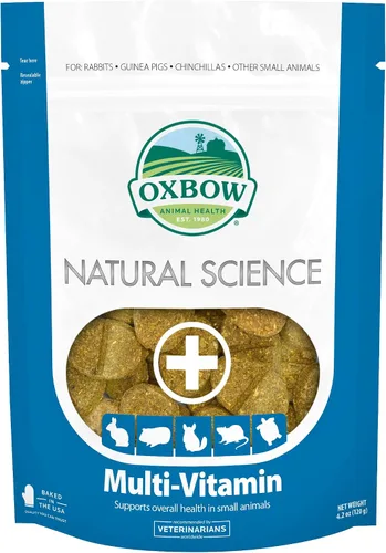 Vista 10 de Oxbow Natural Science Multivitamina, suplemento de alta fibra para conejos y conejillos de indias, fabricado con heno Timothy, hogares con múltiples