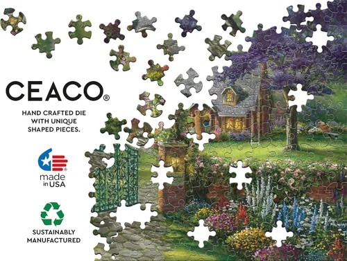 Vista 5 de Ceaco - Thomas Kinkade - Inspiraciones - Cabaña de colibrí - Rompecabezas de 300 piezas