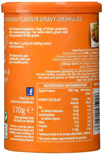 Vista 2 de Bisto para gránulos de salsa de pollo (6.00 oz), juego de 3
