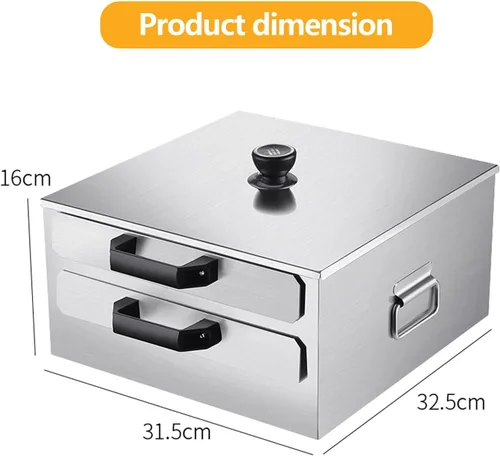 Vista 7 de AIZYR Máquina de rollos de fideos de arroz, vaporizador de rollo de arroz chino de 2 capas, vaporizador al vapor 304 al vapor horno inoxidable