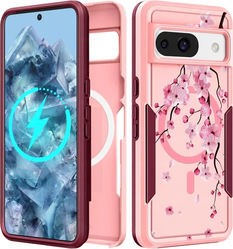 Vista 42 de Funda para Moto G 5G 2024 – Compatible con MagSafe para mujeres y niñas, bonita funda protectora magnética para teléfono, diseño femenino Kawaii