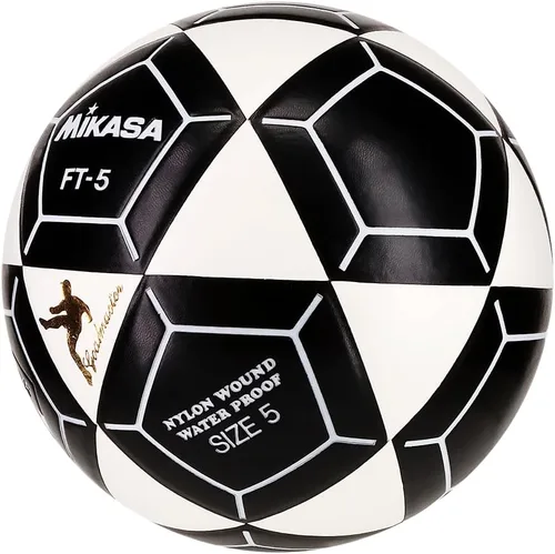 Vista 2 de Mikasa FT5A-WBK-W Goal Master - Balón de fútbol, blanco/negro, talla 5, voleibol de pie
