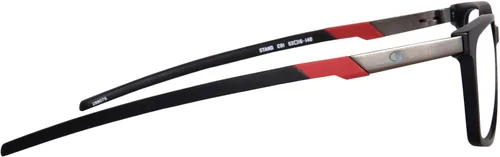 Vista 3 de Champion Soporte C01 Gafas Hombres Mate Negro Lleno Lleno Forma Cuadrada 2.087 in, Mate negro