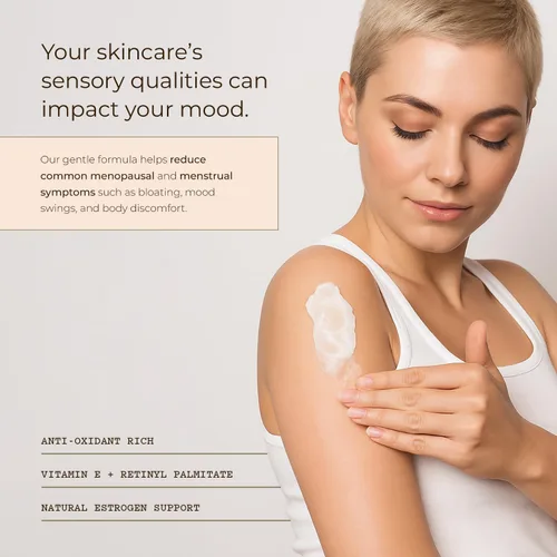 Vista 2 de Aniise Crema de ñame silvestre – Hidratante equilibrante para la menopausia, perimenopausia y apoyo del síndrome premenstrual – Enriquecido