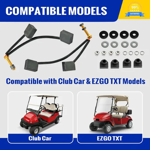 Vista 3 de Roykaw Kit de cepillos de motor ADC para carrito de golf para modelos Club Car y EZGO TXT, reemplaza al OEM # 73120-G25, 73120G25, 1021862-01