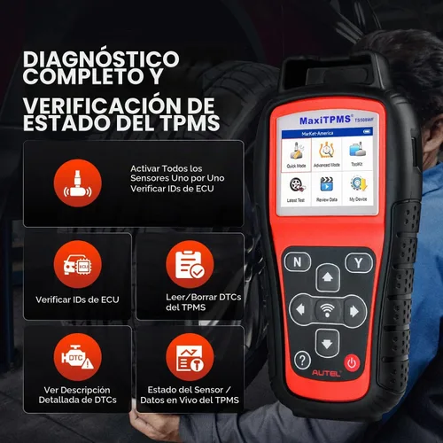 Vista 6 de Autel MaxiTPMS TS508WF KIT, TPMS Programming Relearn Tool, Lifetime Update 2026 WiFi Ver. of TS508 TS501 PRO TS408S, Activation Reset All Sensors