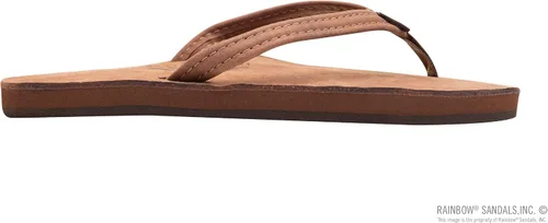 Vista 4 de Rainbow Sandals Cuero de lujo para mujer - Soporte de arco de una sola capa con correa estrecha de 12