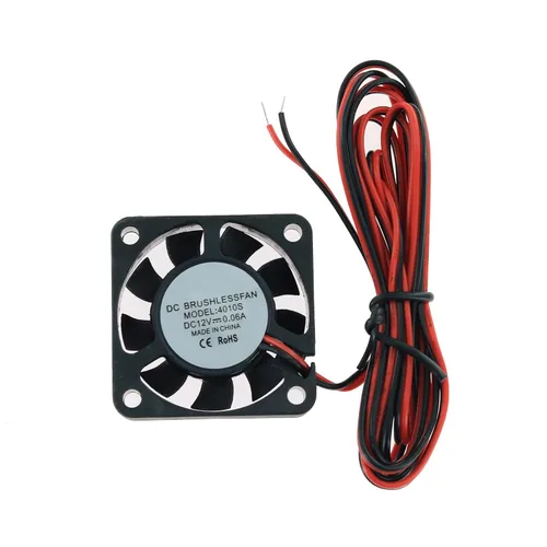 Vista 9 de CR 10 Extrusora Ventilador de enfriamiento DC 12V 40x40x10MM Ventilador y ventilador axial con conducto de enfriamiento activo para impresora 3D