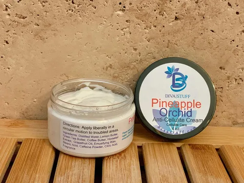 Vista 2 de Crema anticelulítica de orquídea de piña con cafeína, por Diva Stuff