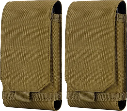 Vista 8 de Funda táctica Molle para teléfono, bolsa universal para cinturón para iPhone 17 Pro Max/17 Pro/17/16 Pro Max/15 Pro Max/14 Pro Max/13/12, Samsung