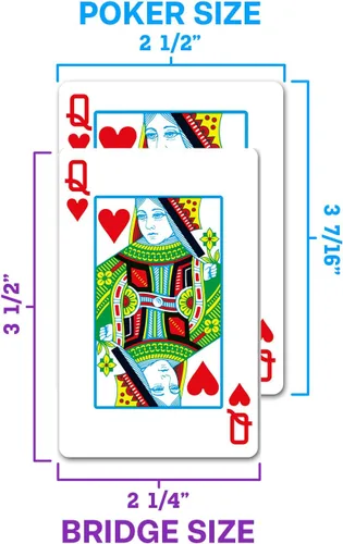 Vista 6 de Copag Juego de cartas de juego 100% de plástico, tamaño de póquer (estándar) índice regular rojo/azul de doble cubierta