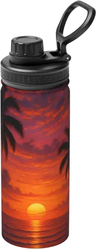 Vista 15 de Hervidor de agua aislado de acero inoxidable con conejo y pollo Botella de agua divertida con estampado Ideal para deportes y viajes