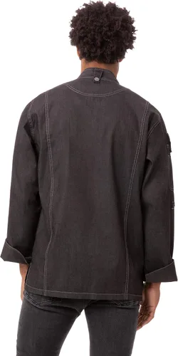 Vista 2 de Chef Works mens Men's Gramercy Denim Chef Coat