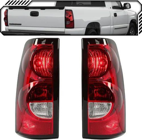 Vista 9 de EPIC LIGHTING AMXOE - Par de luces traseras para Silverado 1500 2500 04-07 Lado del conductor y del copiloto.