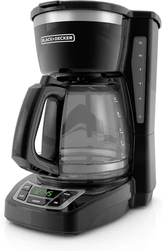 Vista 4 de BLACK+DECKER 12-Cup Drip Coffee Maker with Vortex Brewing Negro