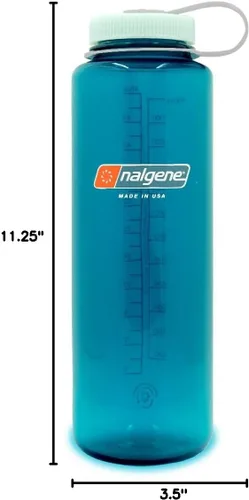 Vista 8 de Nalgene Sustain Tritan - Botellas de agua sin BPA fabricadas con 50% plástico reciclado, 48 onzas y 32 onzas, boca ancha