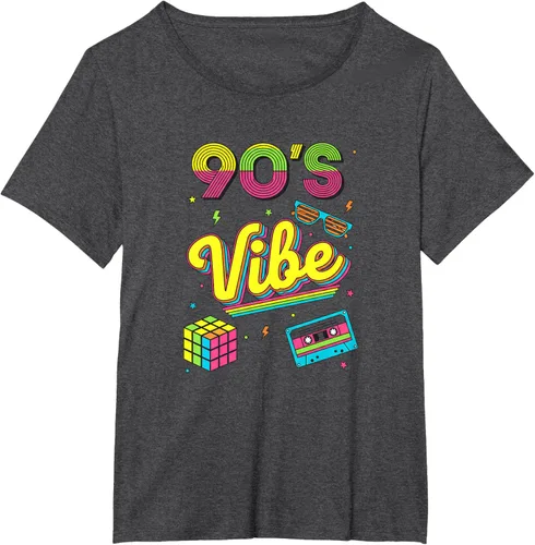 Vista 23 de 90s Nostalgia Retro Apparel - 90'S Vibe Retro T-Shirt Negro