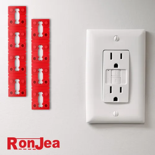 Vista 7 de Espaciadores de Tomacorriente para Caja Eléctrica, RonJea 48 PCS Espaciadores de Interruptor y Receptáculo para Reparar Enchufe de Tomacorriente