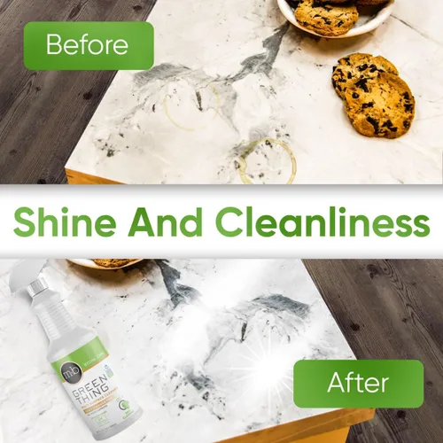 Vista 7 de MB Stone & More GT-1 Green Thing - Spray de limpieza multisuperficie para encimera de cocina, espray limpiador para mármol, fórmula sin rayas