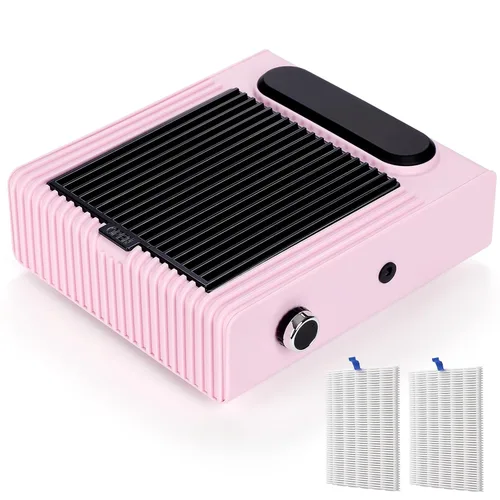 Vista 9 de Biutee Colector de polvo de uñas 5 en 1, taladro de 30000 RPM y lámpara LED
