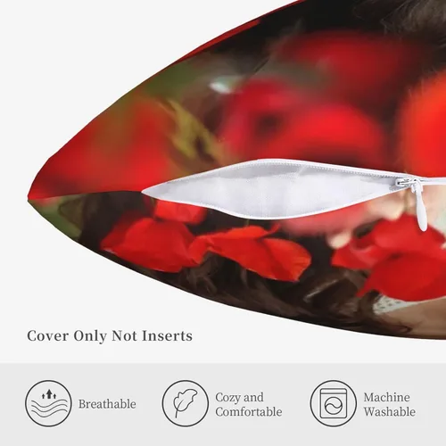 Vista 6 de Funda de almohada personalizada, almohada de fotos de amor, diseño personalizado de fotos o texto, regalos personalizados para cualquier imagen