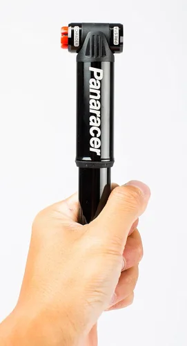 Vista 4 de Panaracer BMP-22AEZ Portable One-Touch Pump, Compatible with Schrader and Presta Valves