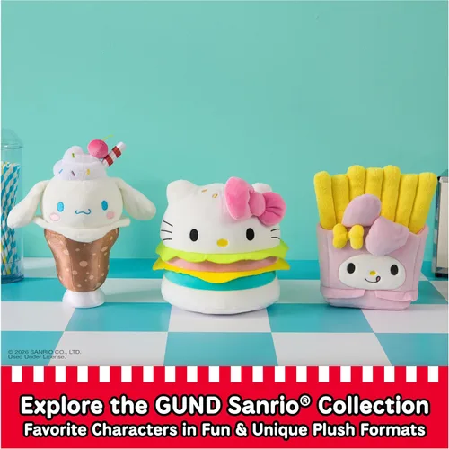 Vista 8 de GUND SanrioBad Badtz-Maru - Juguete de peluche de 6 pulgadas para mayores