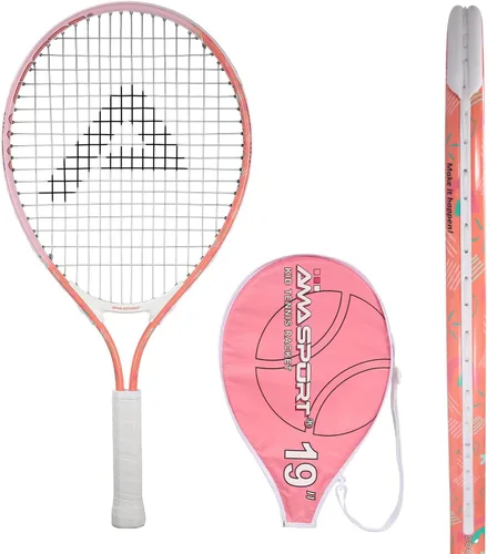 Vista 22 de AMA SPORT Raqueta de tenis para niños pequeños, kit de iniciación de raqueta de tenis de 17 a 25 pulgadas para niñas y niños con bolsa de nailon