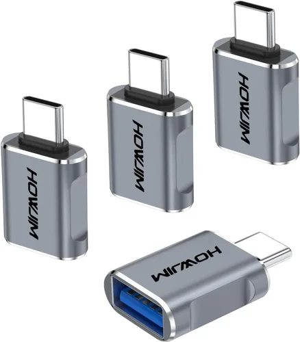 Vista 11 de Paquete de 10 adaptadores USB C a USB, adaptador USB C macho a USB 3.2 hembra OTG, transferencia de datos de 10 Gbps de carga rápida para teléfono