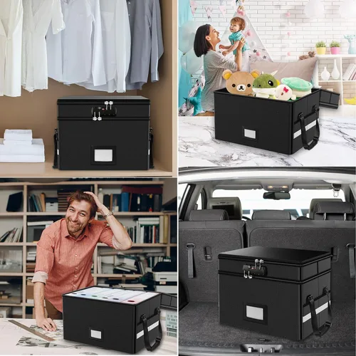 Vista 7 de RHM Caja incombustible del documento de 2 capas con la cerradura