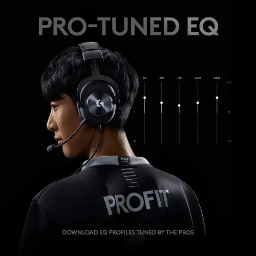 Vista 8 de Logitech G PRO Gaming Headset de 2 generación cómodos y duraderos con controladores de audio PRO-G de 1969in aluminio acero y espuma viscoelástica