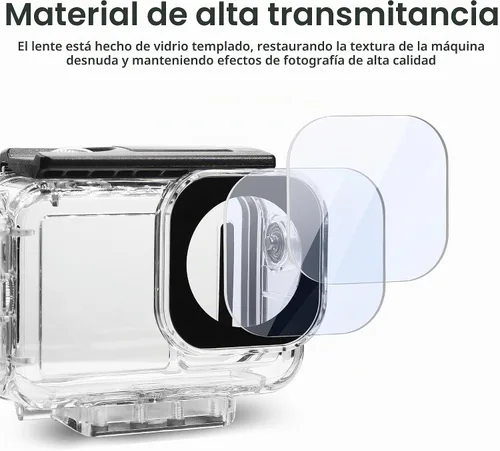 Vista 8 de FiTSTILL Funda impermeable subacuática de 196 pies/60 m con interfaz magnética de liberación rápida compatible con DJI Osmo Action 5 Pro Action 4
