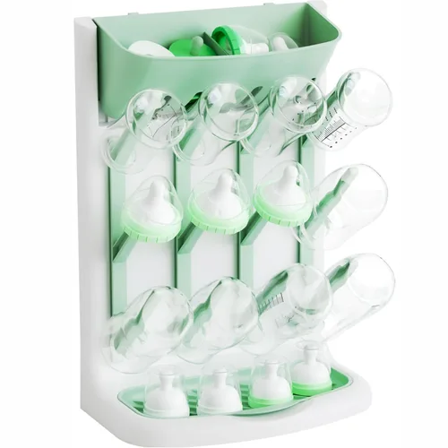 Vista 11 de Yieach Estante de secado vertical más grande para biberones, sin BPA, ahorro de espacio, soporte de secado para encimera, soporte para biberones