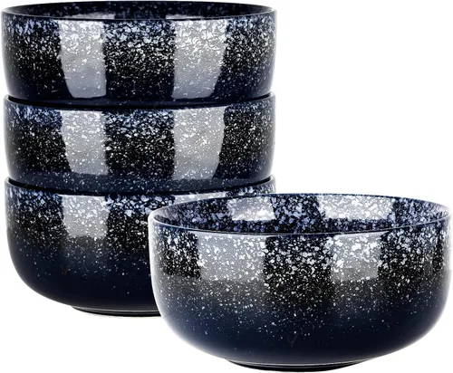 Vista 12 de S&Q'S CERAMICS Cuencos pequeños de cerámica para cocina, juego de 6, cuencos de helado de 9 onzas, cuencos pequeños para servir sopa, salsa