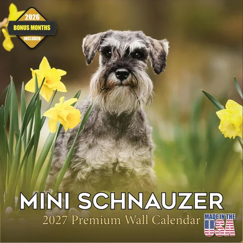 Vista 221 de Calendario de Lebrel Afgano 2025 2026, calendario mensual de pared de raza canina, 12" x 18" abierto, papel grueso sin traspaso, ideal para regalo
