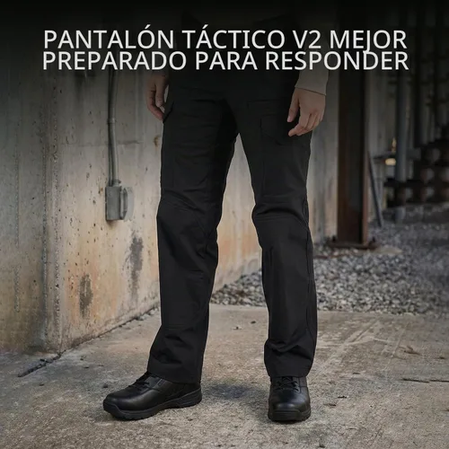 Vista 3 de First Tactical V2 - Pantalón táctico para mujer Tela micro Ripstop con escudo de teflón repelente a las manchas Negro
