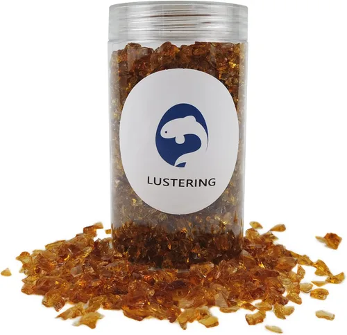 Vista 19 de LUSTERING Vidrio triturado de alto brillo con purpurina, vidrio para fuego, vidrio roto, gemas de vidrio para foso de fuego, manualidades DIY