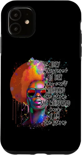 Vista 5 de Funda para iPhone 15 Black History Month I Am The Storm Women Juneteenth