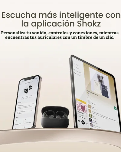 Vista 11 de SHOKZ OpenDots 2 - Auriculares con clip de oreja abierta, color blanco Blanco perla