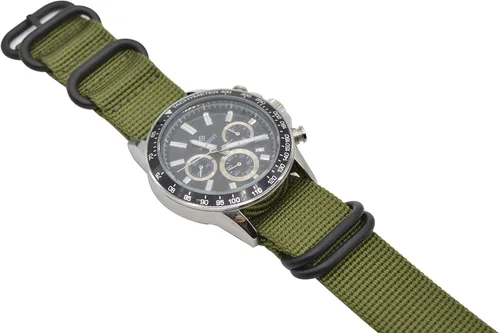Vista 36 de ArtStyle - Correa para reloj de nailon balístico y con hebilla negra de alta gama (acabado mate)