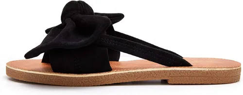 Vista 3 de FISACE - Sandalias de gladiador planas para mujer con tira para el dedo del pie
