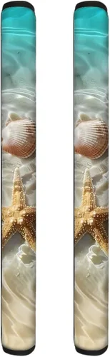 Vista 7 de 2 fundas para manijas de refrigerador, decoración otoñal, hojas de arce, fundas para manijas de puerta de nevera, lavables a máquina, microondas