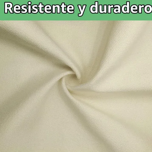 Vista 3 de E&EY Bolsa de lona reutilizable en blanco para compras DIY promoción de manualidades (paquete de 1), 1 Paquete