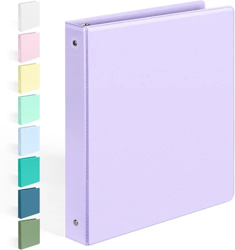 Vista 15 de BinderX - Carpeta de 3 anillos redondos extraduradera de 1 pulgada, se adapta a 175 hojas de papel de 8.5 x 11 pulgadas, cubierta personalizable